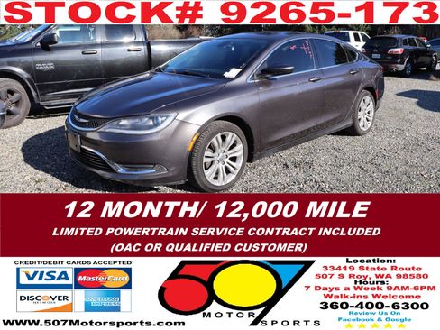Used 2016 Chrysler 200 Limited w/ Convenience Group image 1