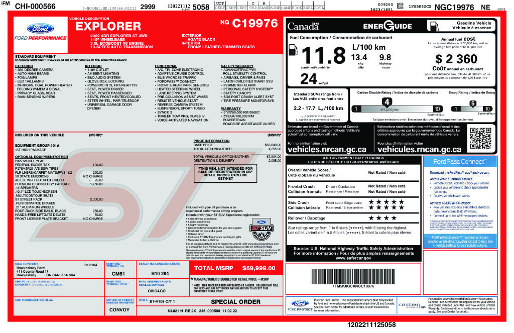 Used 2022 Ford Explorer ST w/ ST Street Pack AWD/4WD image 45