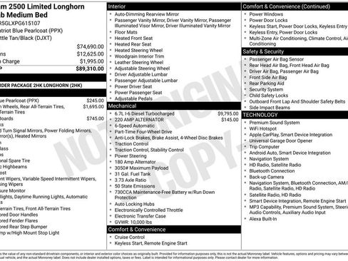 Used 2023 RAM 2500 Limited AWD/4WD image 6