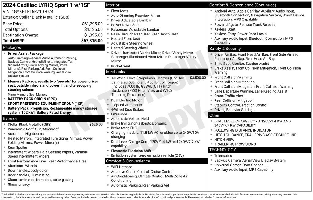 Certified 2024 Cadillac Lyriq Sport AWD/4WD image 21