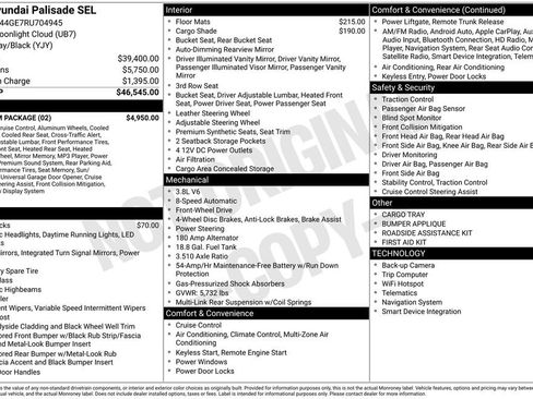 Used 2024 Hyundai Palisade SEL w/ Premium Package FWD image 7