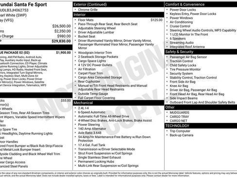 Used 2018 Hyundai Santa Fe Sport w/ 2.4L Value Package 02 image 10