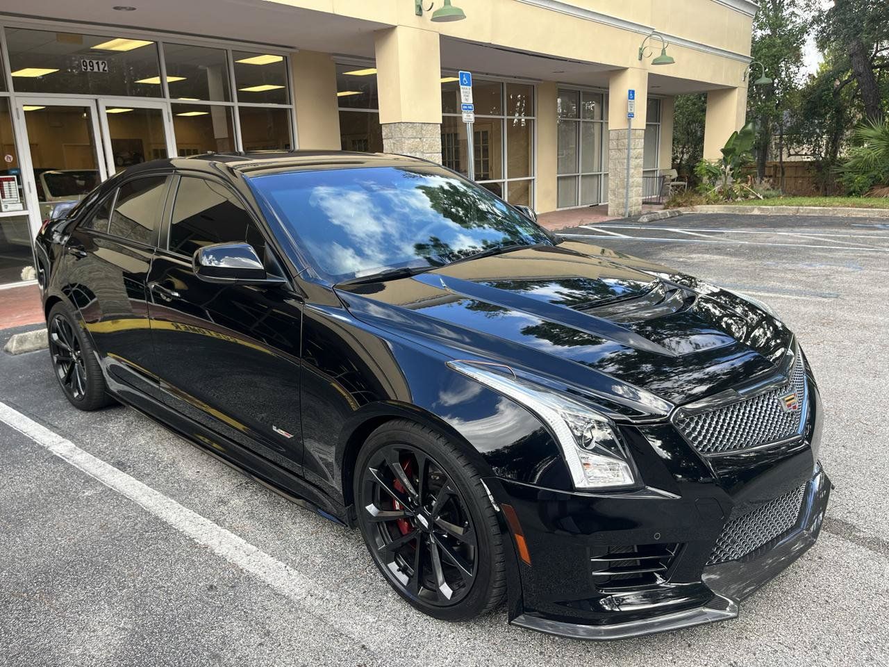 Used 2017 Cadillac ATS V w/ Carbon Black Package RWD image 1