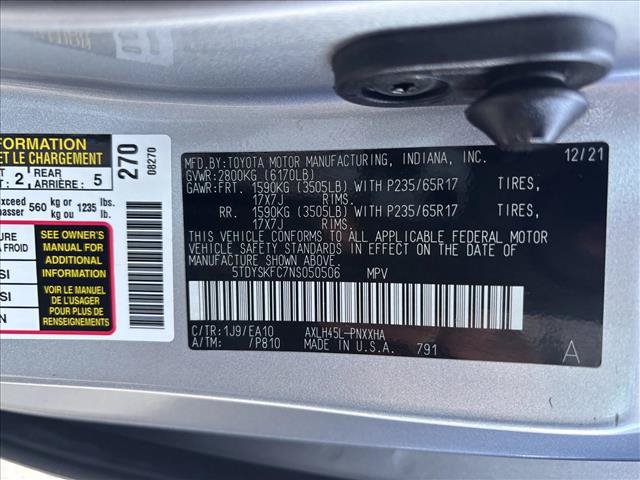 Used 2022 Toyota Sienna XLE AWD/4WD image 24