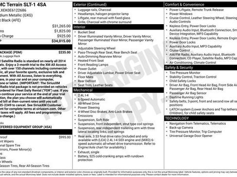 Used 2014 GMC Terrain SLT w/ Cargo Package AWD/4WD image 4