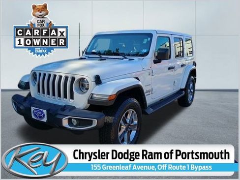 Used 2022 Jeep Wrangler Unlimited Sahara w/ LED Lighting Group image 1