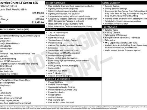 Used 2017 Chevrolet Cruze LT image 2