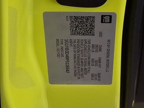 Certified 2023 Chevrolet Corvette Stingray Preferred Conv w/ 2LT RWD image 26