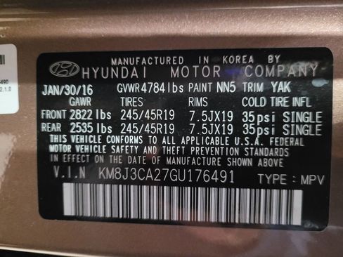 Used 2016 Hyundai Tucson Limited w/ Option Group 03 AWD/4WD image 33
