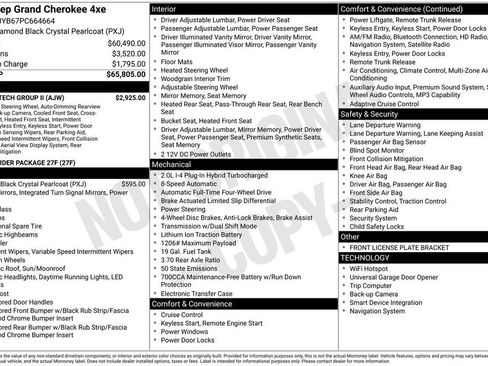 Used 2023 Jeep Grand Cherokee 4WD 4xe w/ Luxury Tech Group II image 3