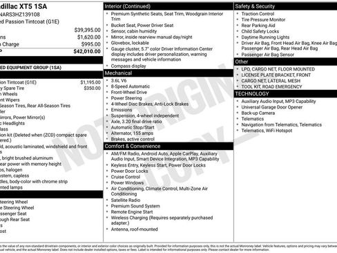 Certified 2017 Cadillac XT5 Base image 34