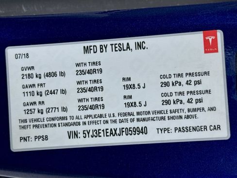 Used 2018 Tesla Model 3 Long Range RWD image 24