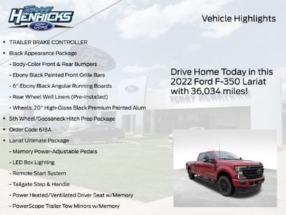 Used 2022 Ford F350 Lariat w/ Black Appearance Package
