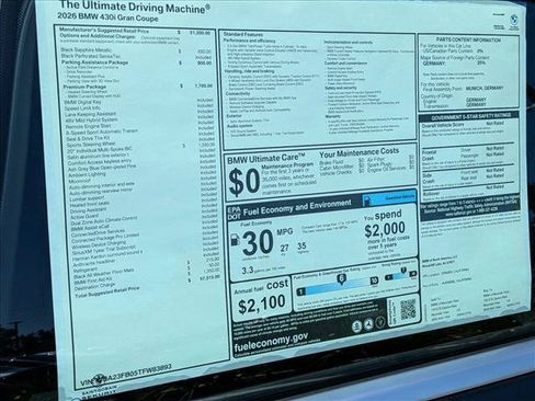 New 2026 BMW 430i w/ Premium Package RWD image 18