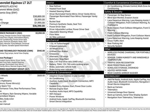 New 2026 Chevrolet Equinox LT w/ Convenience Package II AWD/4WD image 33