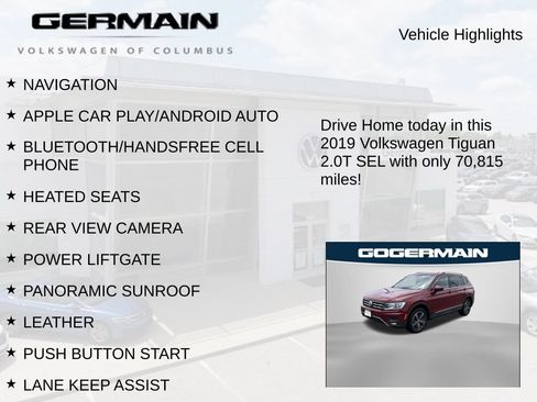 Used 2019 Volkswagen Tiguan SEL AWD/4WD image 5