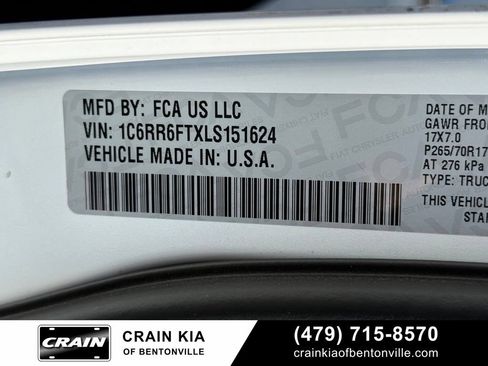 Used 2020 RAM 1500 Tradesman w/ Chrome Plus Package RWD image 32