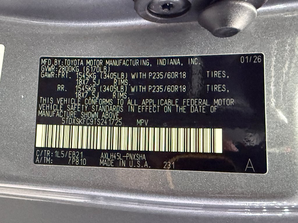 Used 2026 Toyota Sienna XSE AWD/4WD image 47
