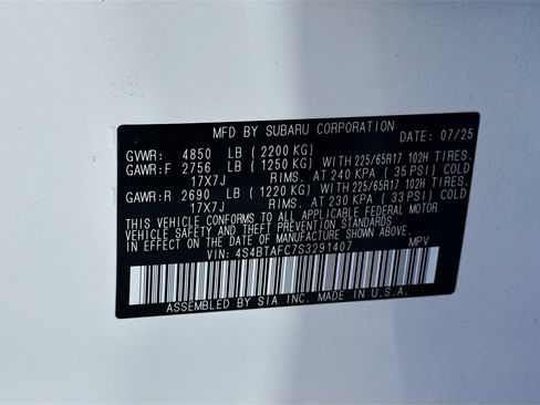 Certified 2025 Subaru Outback Premium image 42