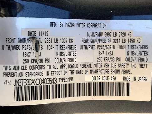 Used 2013 MAZDA CX-9 Touring image 35