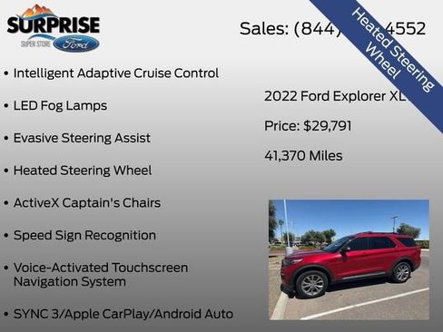 Used 2022 Ford Explorer XLT w/ Equipment Group 202A AWD/4WD image 24