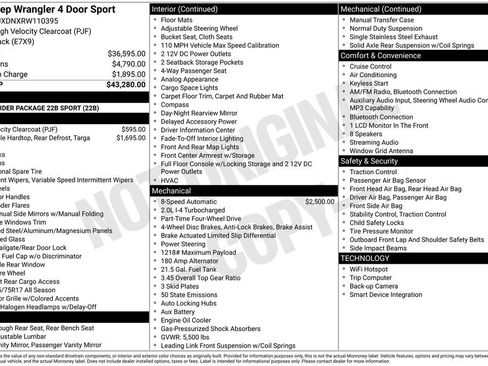 Used 2024 Jeep Wrangler Unlimited Sport AWD/4WD image 27