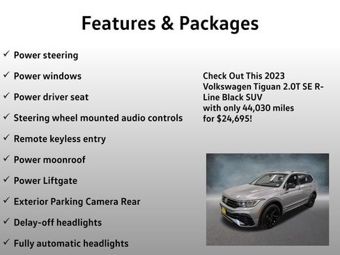 Used 2023 Volkswagen Tiguan SE R-Line AWD/4WD image 8