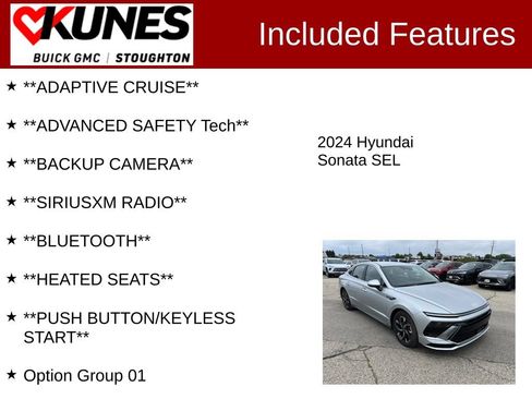 Used 2024 Hyundai Sonata SEL FWD image 2