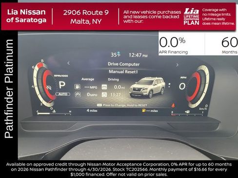 New 2026 Nissan Pathfinder Platinum w/ Cargo Package image 19