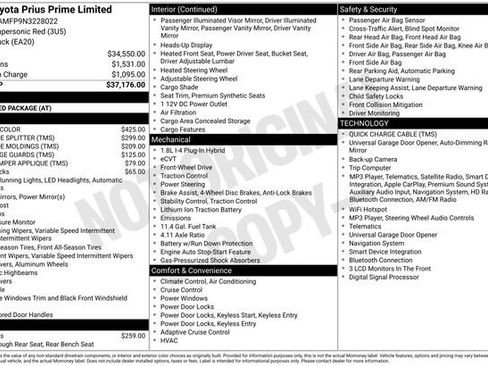 Certified 2022 Toyota Prius Prime Limited FWD image 32