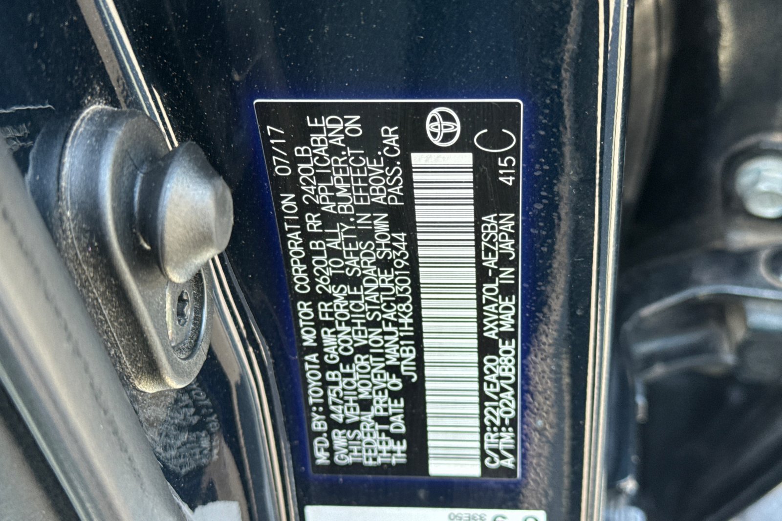 Used 2018 Toyota Camry SE w/ Moonroof Package FWD image 31