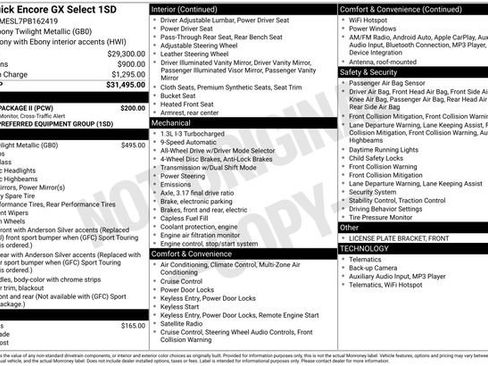 Certified 2023 Buick Encore GX Select w/ Safety Package II image 38