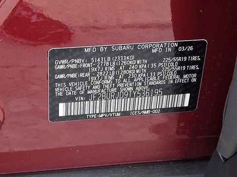 New 2026 Subaru Outback Touring XT AWD/4WD image 20