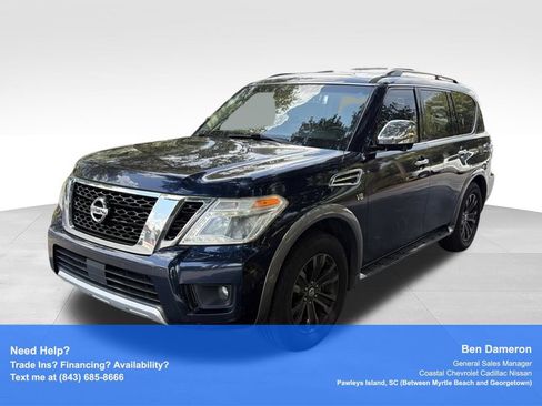 Used 2017 Nissan Armada Platinum w/ Captain Seat Package AWD/4WD image 1