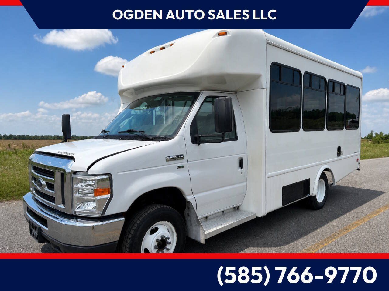 Used 2018 Ford E-350 and Econoline 350 Super Duty w/ Shuttle Bus Prep Package RWD image 1