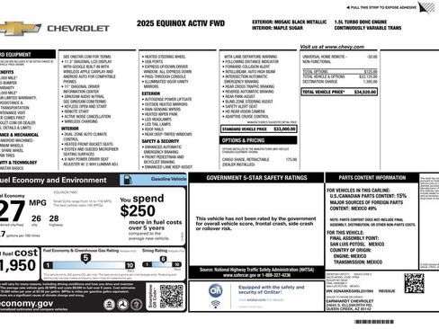 Used 2025 Chevrolet Equinox ACTIV FWD image 4