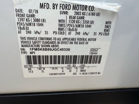 Used 2018 Ford Explorer 4WD image 37