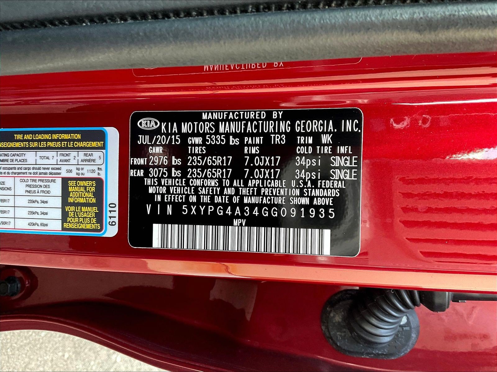 Used 2016 Kia Sorento FWD w/ LX Convenience Package image 19