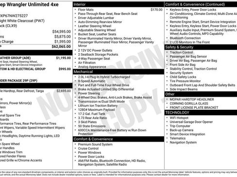 Used 2022 Jeep Wrangler Unlimited Sahara w/ Cold Weather Group AWD/4WD image 7