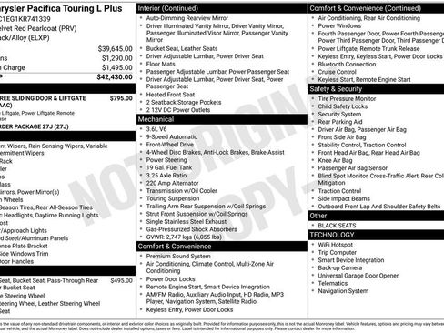 Certified 2019 Chrysler Pacifica Touring-L Plus image 8