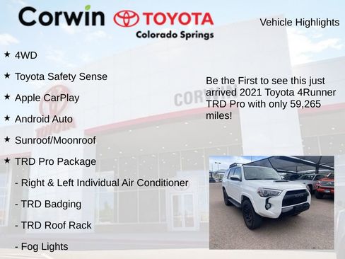 Used 2021 Toyota 4Runner TRD Pro AWD/4WD image 4