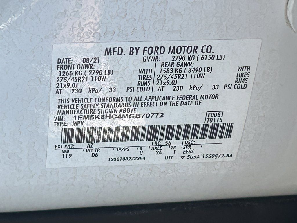 Used 2021 Ford Explorer Platinum w/ Equipment Group 601A AWD/4WD image 42
