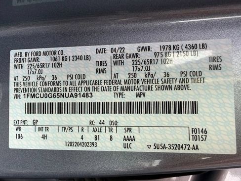 Used 2022 Ford Escape SE w/ Convenience Package FWD image 47