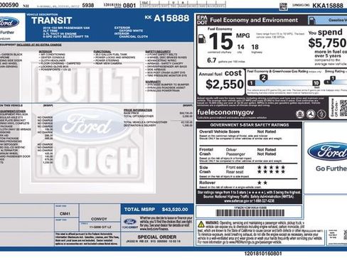 Used 2019 Ford Transit 150 XLT RWD image 2