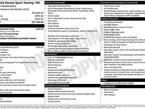 Used 2019 Buick Encore Sport Touring w/ Safety Package FWD image 2