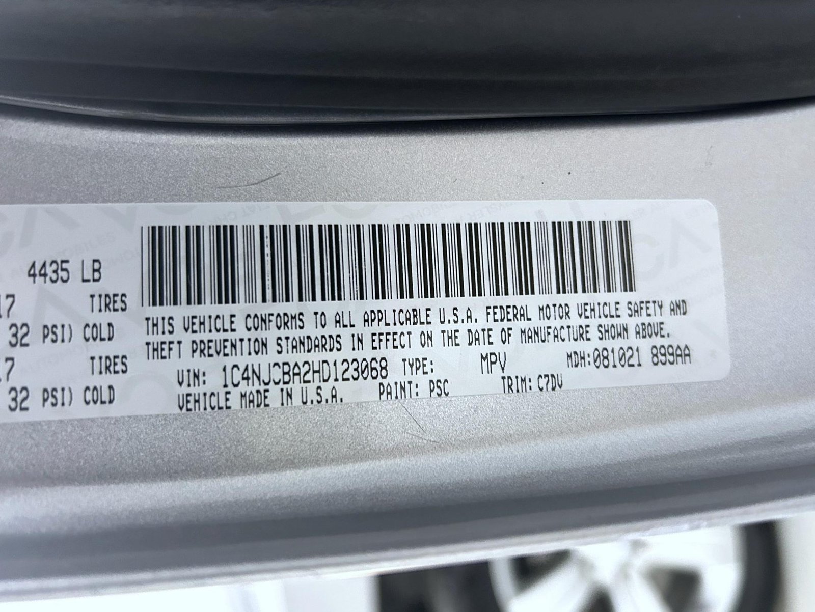 Used 2017 Jeep Compass Sport w/ Power Value Group FWD image 25