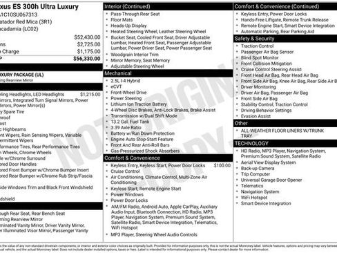 Certified 2025 Lexus ES 300h Ultra Luxury image 41
