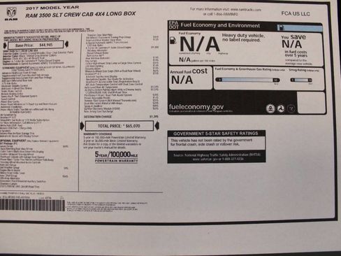 Used 2017 RAM 3500 SLT w/ Luxury Group image 48