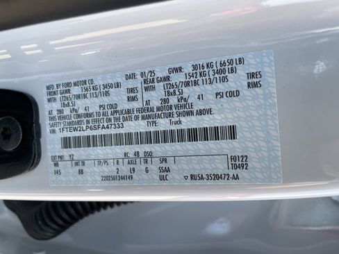 New 2025 Ford F150 STX w/ Equipment Group 201A FX4 image 41