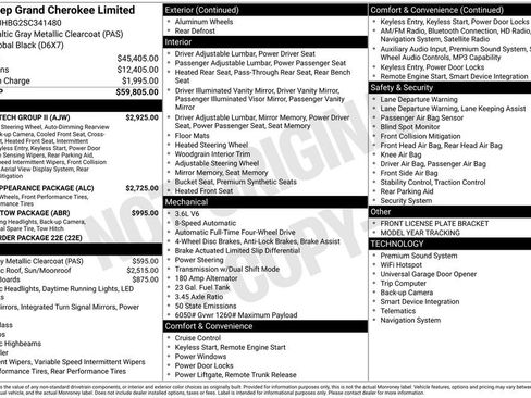 New 2025 Jeep Grand Cherokee Limited w/ Luxury Tech Group II AWD/4WD image 6